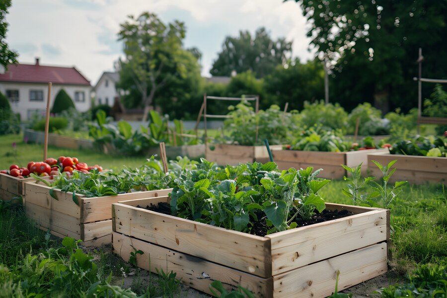 Drone pulverizador para aplicação eficiente de fertilizantes em hortas urbanas 1 photorealistic sustainable garden with home grown plants 23 2151479082 1 Drone pulverizador para aplicação eficiente de fertilizantes em hortas urbanas